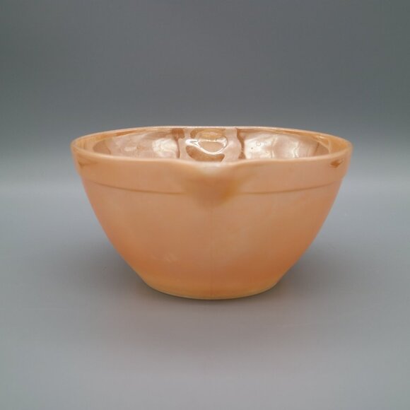 Fire King Peach Lustre Batter Bowl | Mixing Bowl | Peach Luster Glassware - Picture 6 of 8